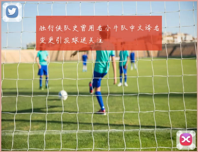 独行侠队史曾用名小牛队中文译名变更引发球迷关注